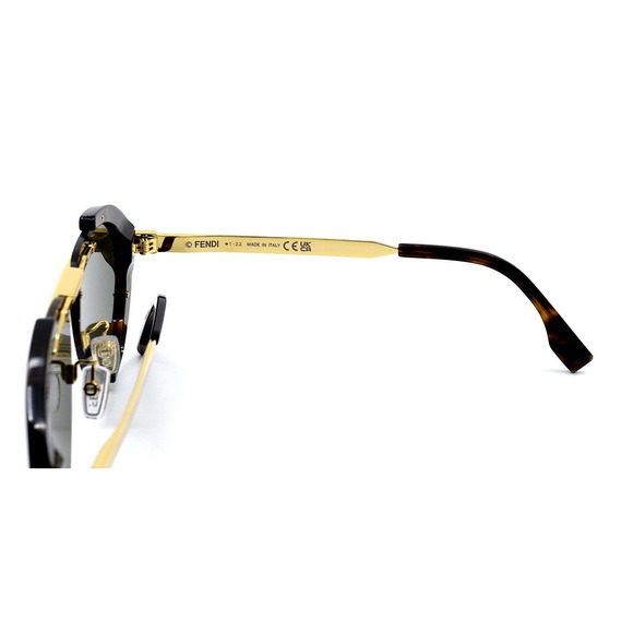 FENDI FE40042U DARK HAVANA/GOLD GREEN AUTHENTIC SUNGLASSES - Picture 9 of 13